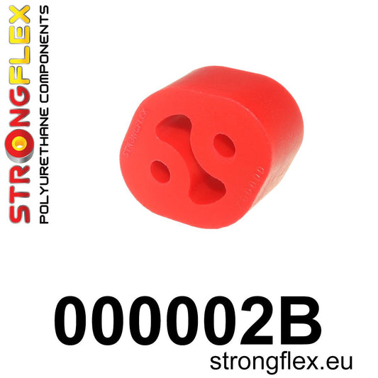 000002B Exhaust mount hanger 27mm Standard (Red) Odboje, Wieszaki tłumika