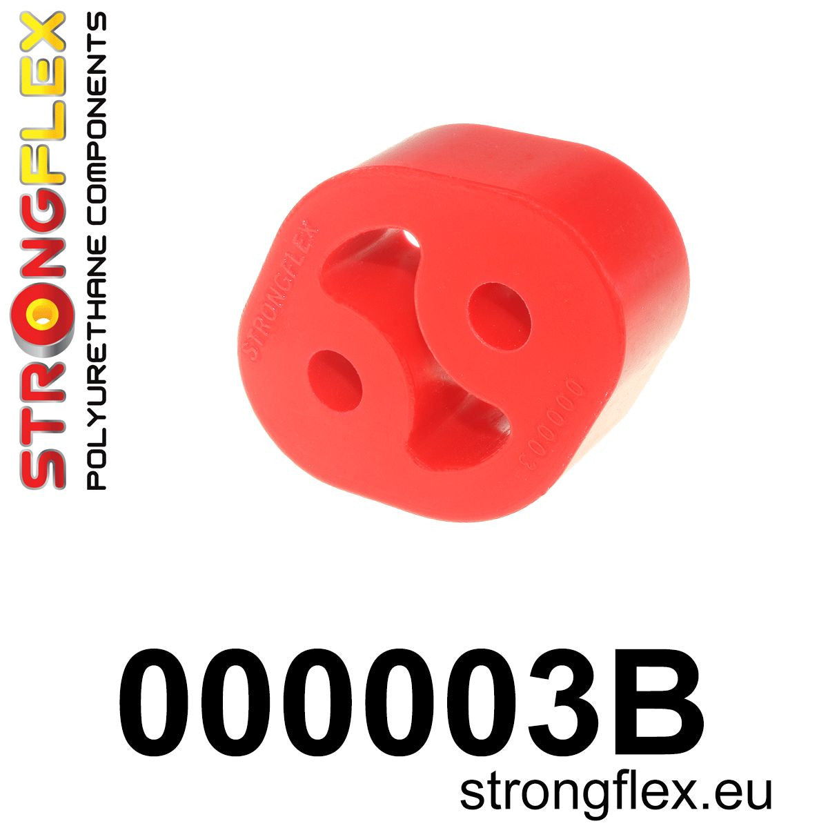 000003B Exhaust mount hanger 32mm Standard (Red) Odboje, Wieszaki tłumika