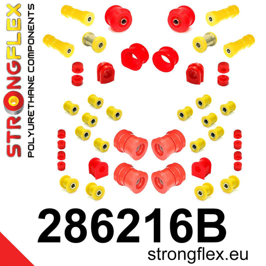 286216B Full suspension bush kit R32 AWD Standard (Red) Nissan Skyline VIII (89-94) R32