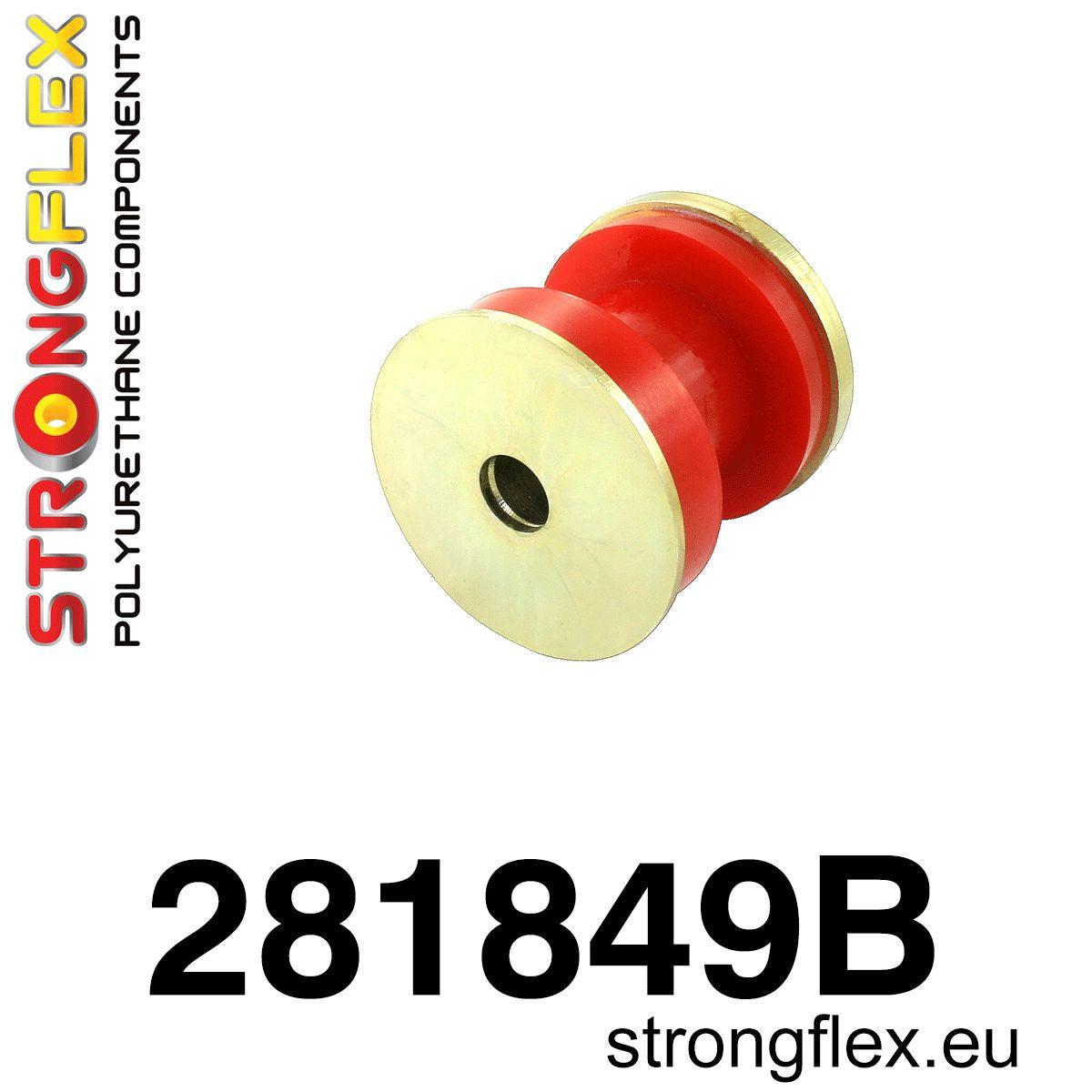281849B Rear diff mount - front bush Standard (Red) Nissan 300ZX II (90-96) Z32