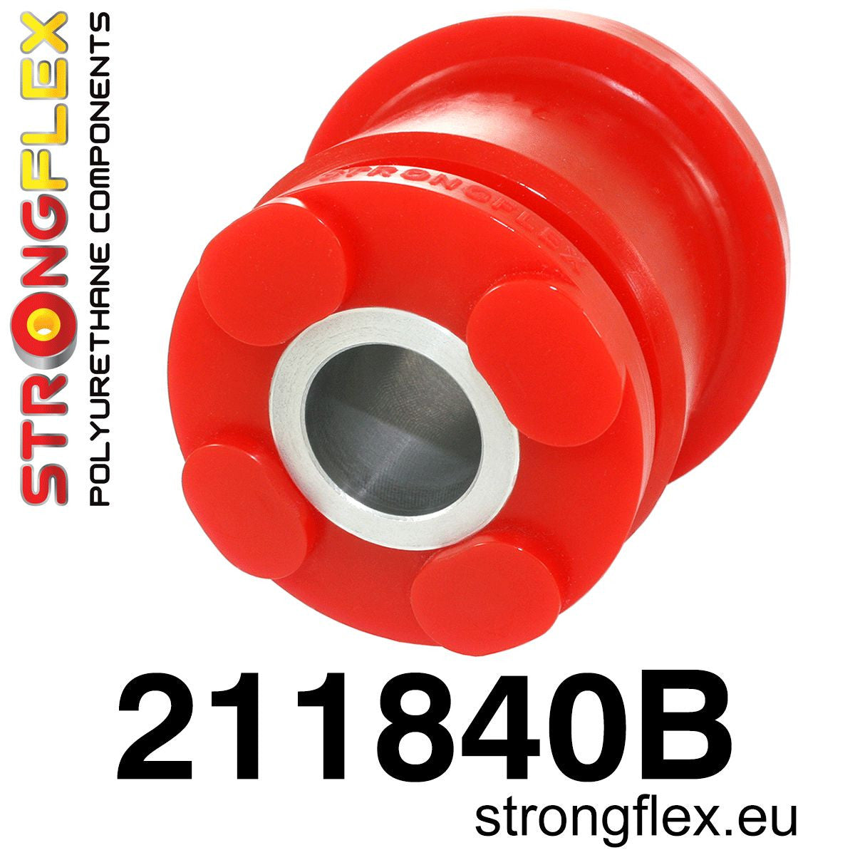 211840B Rear beam - rear bush Standard (Red) Toyota Altezza I (99-05) XE10