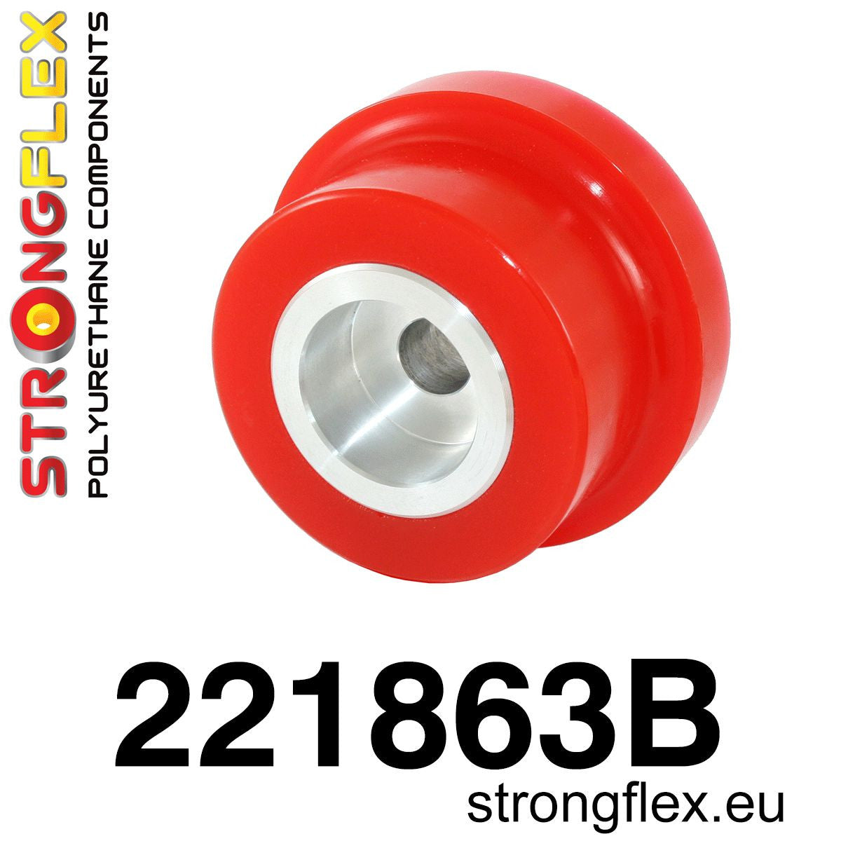 221863B Rear diff mount - rear bush Standard (Red) Audi A3 / S3 / RS3 I (96-03) 8L