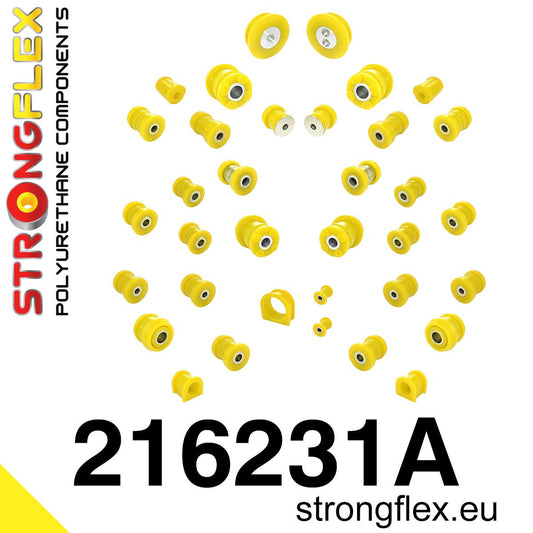 216231A Full suspension polyurethane bush kit SPORT Sport (Yellow) Toyota Altezza I (99-05) XE10