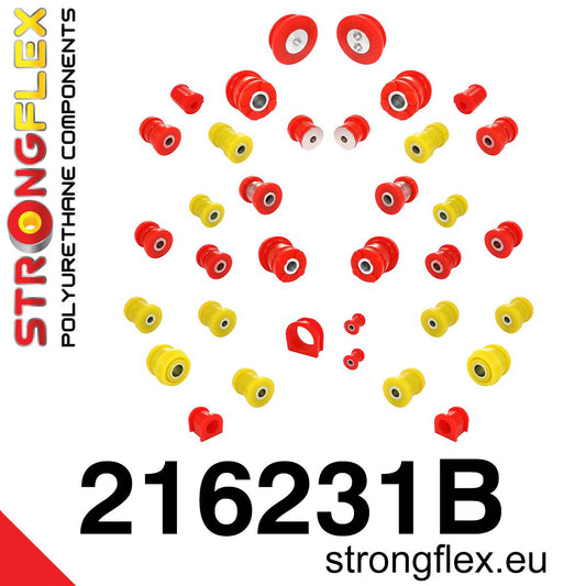 216231B Full suspension polyurethane bush kit Standard (Red) Toyota Altezza I (99-05) XE10