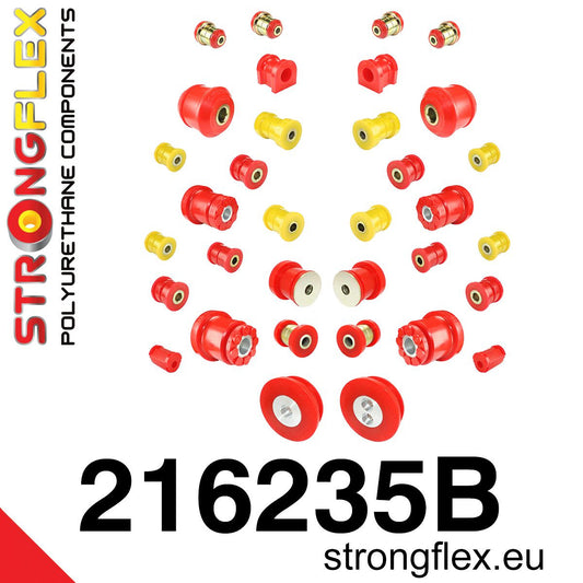216235B Full suspension polyurethane bush kit Standard (Red) Lexus GS / GS F III (05-11) S190