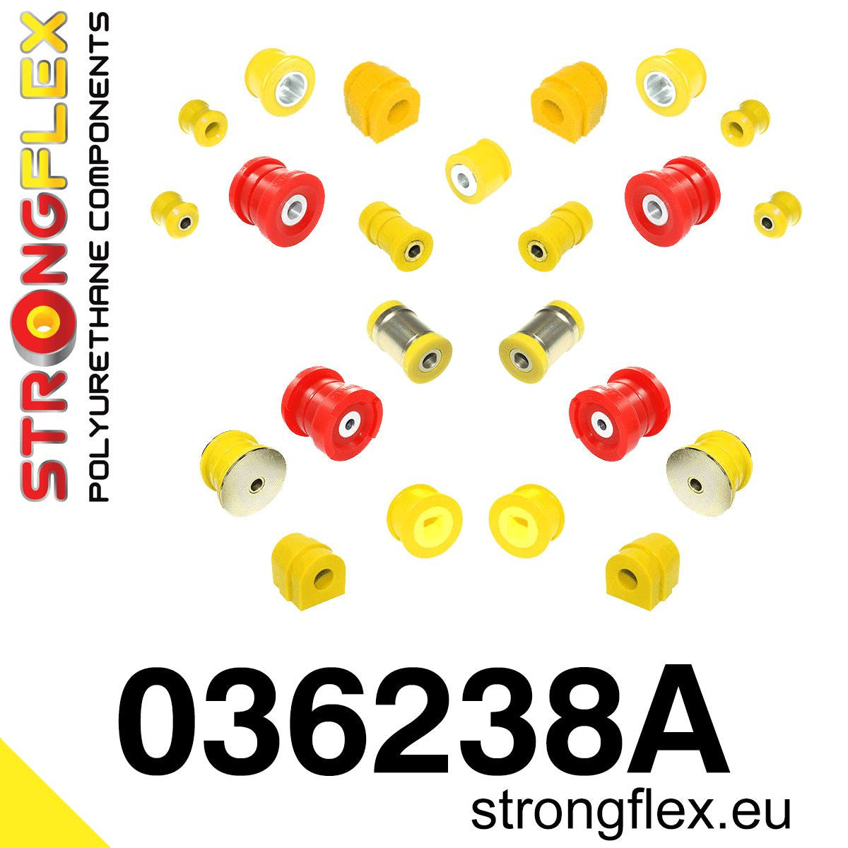 036238A Full suspension bush kit SPORT Sport (Yellow) BMW Seria 3 IV (98-07) E46