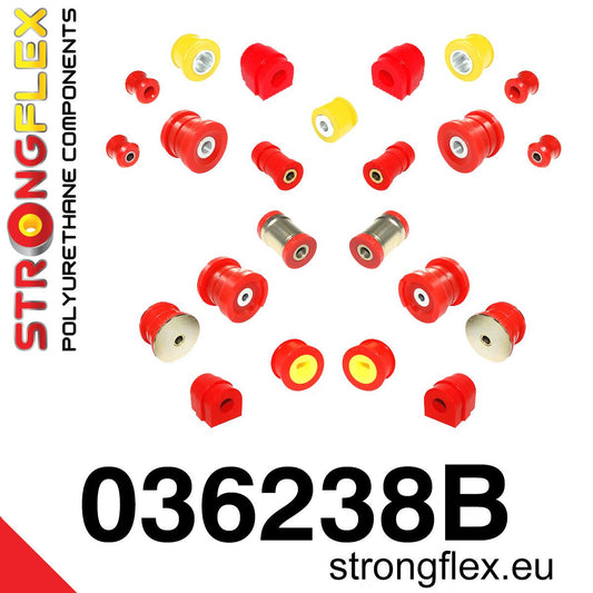 036238B Full suspension bush kit Standard (Red) BMW Seria 3 IV (98-07) E46