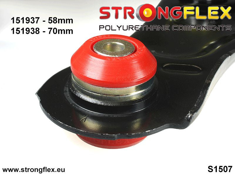 151937B Front lower arm - rear bush 58mm Standard (Red) Renault Scenic III (09-16)