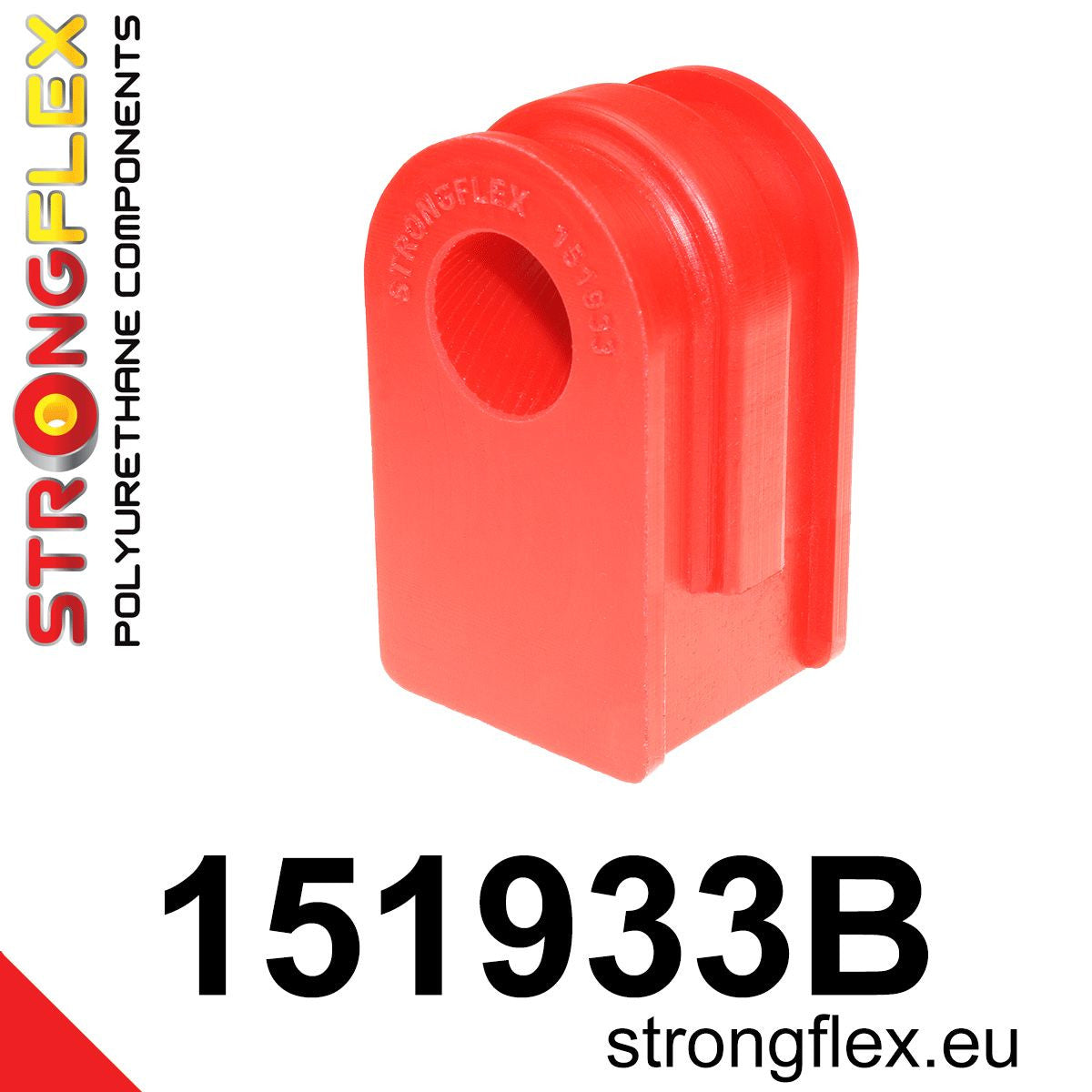 151933B Front anti roll bar bush Standard (Red) Renault Clio III (05-12)