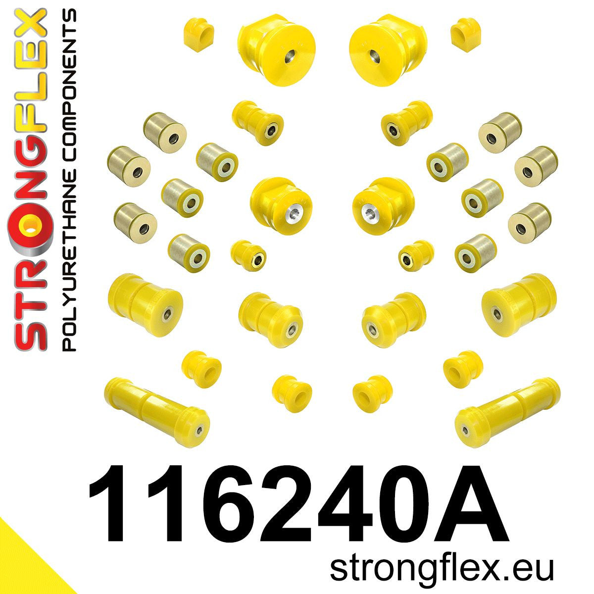 116240A Full suspension bush kit SPORT Sport (Yellow) Mercedes Klasa C W202 (93-01)