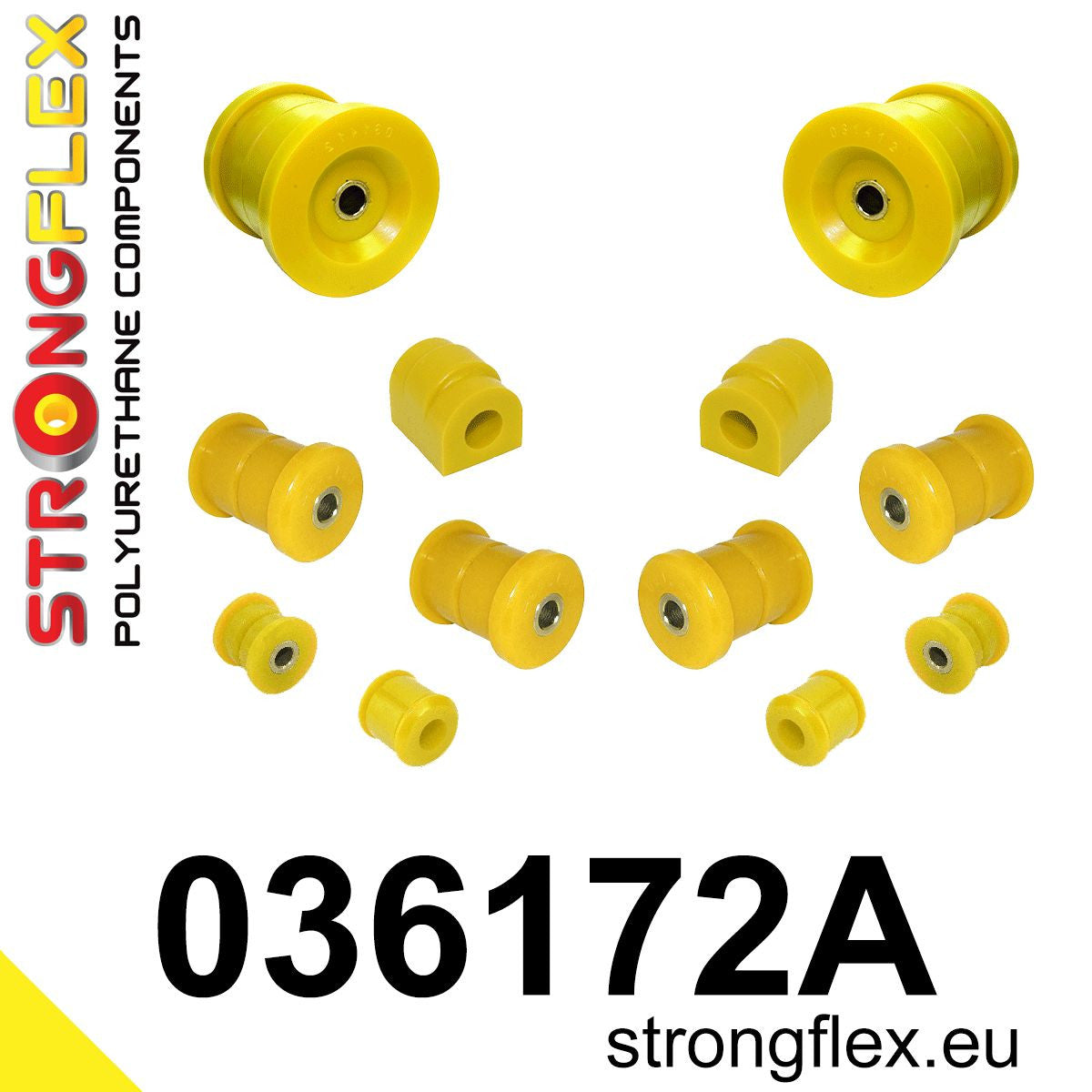 036172A Rear suspension bush kit SPORT Sport (Yellow) BMW Seria 5 III (88-96) E34