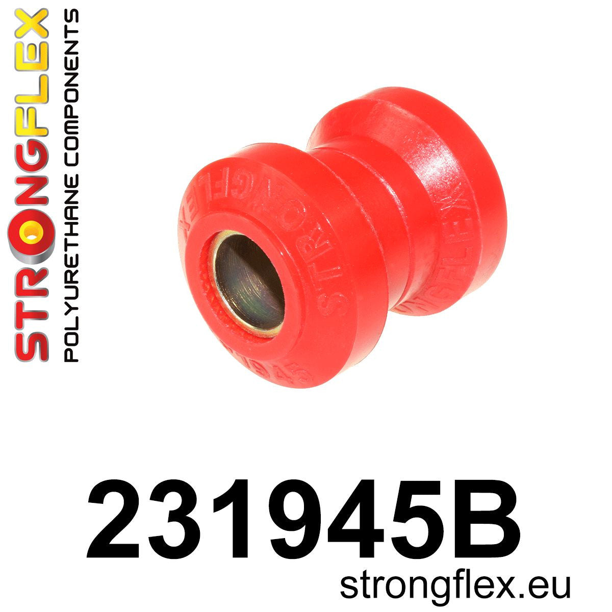 231945B Front strut bar to track control arm bush Standard (Red) Volvo Seria 700 740 (84-92)
