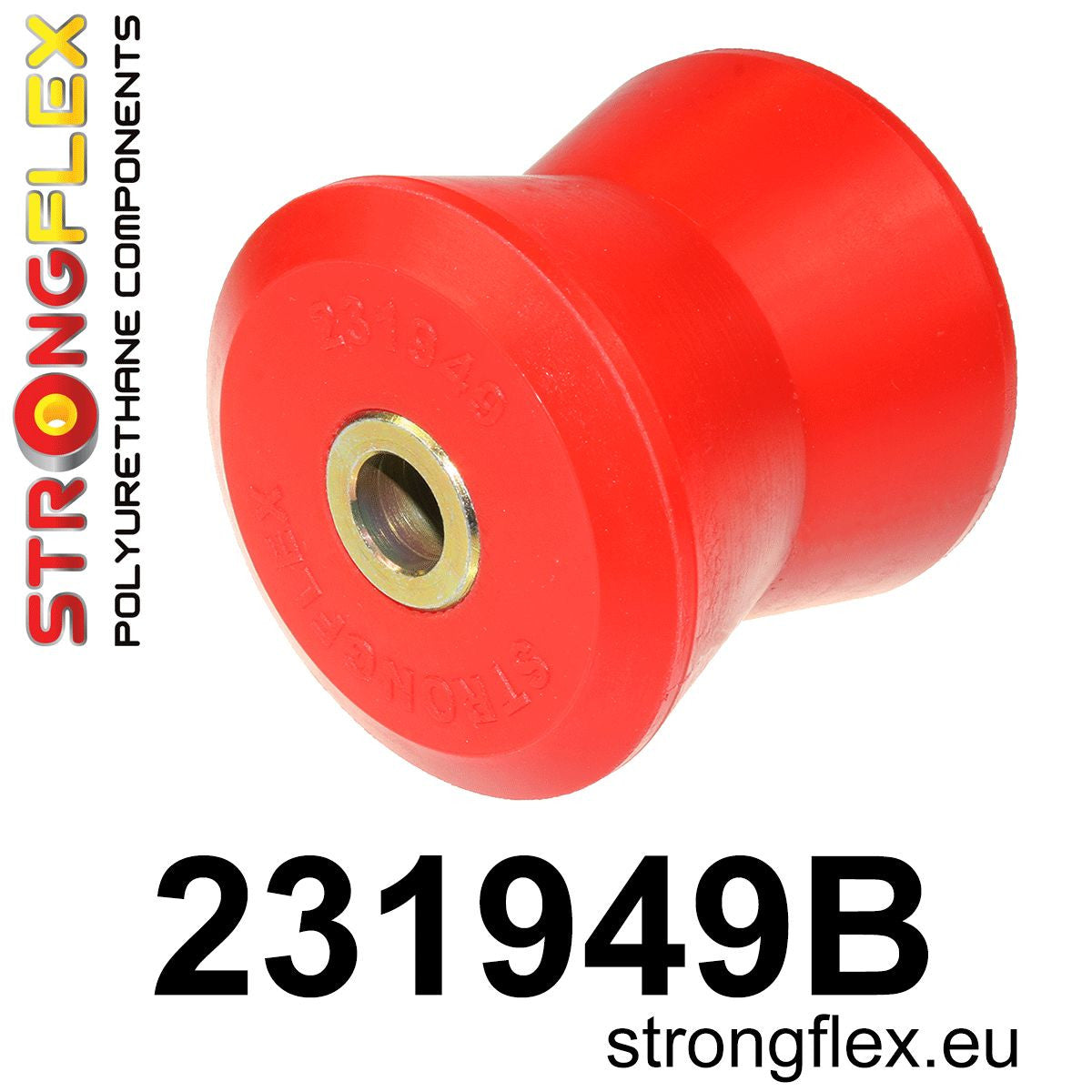 231949B Rear torque rod – rear bush Standard (Red) Volvo Seria 700 740 (84-92)