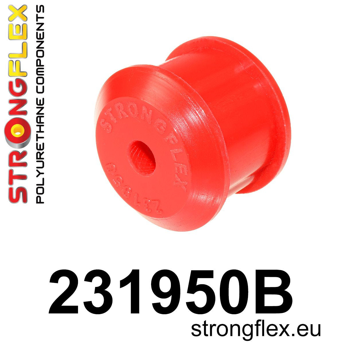 231950B Rear axle frame – rear bush Standard (Red) Volvo Seria 700 740 (84-92)