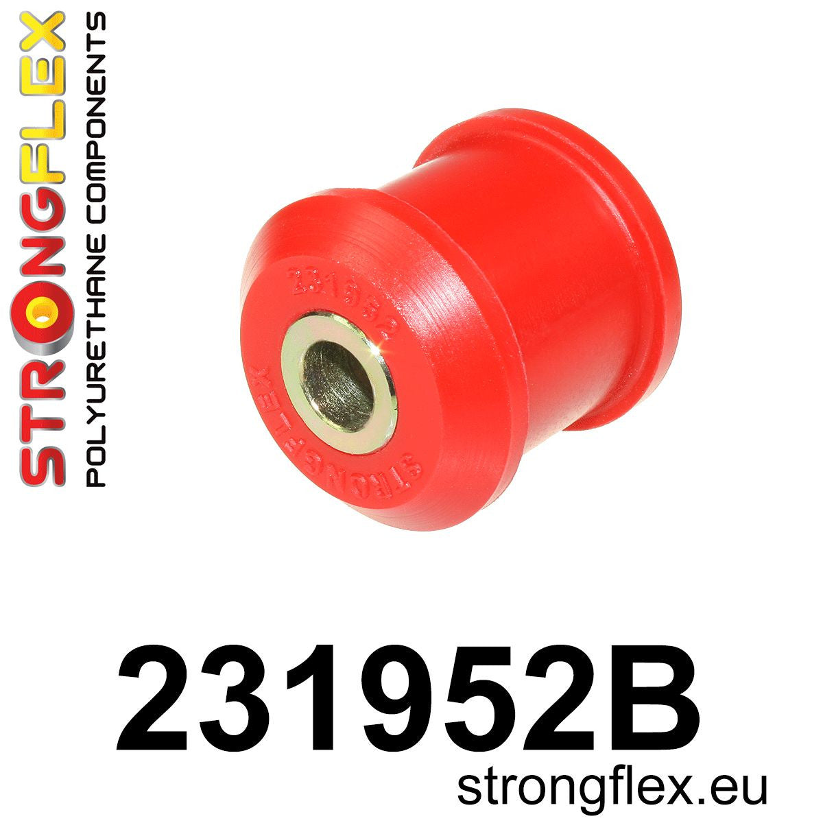 231952B Rear panhard rod – to body bush Standard (Red) Volvo Seria 700 740 (84-92)