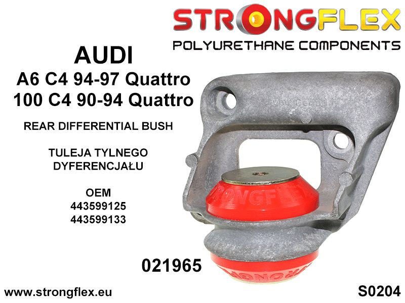 021965A Rear differential - rear bush 55mm SPORT Sport (Yellow) Audi A6 / S6 / RS6 C4 (94-97)