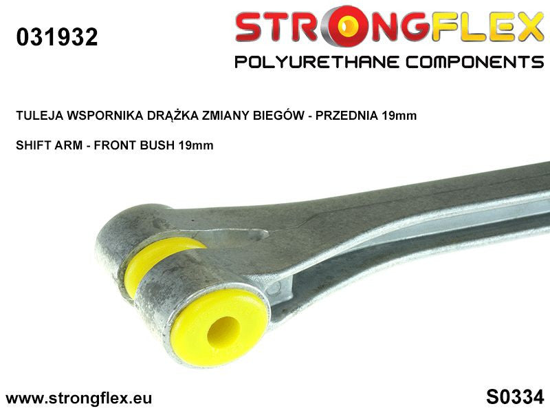 031932A Shift arm - front bush (oval) 19mm SPORT Sport (Yellow) BMW Seria 1 I (04-13) E81 / E82 / E87 / E88