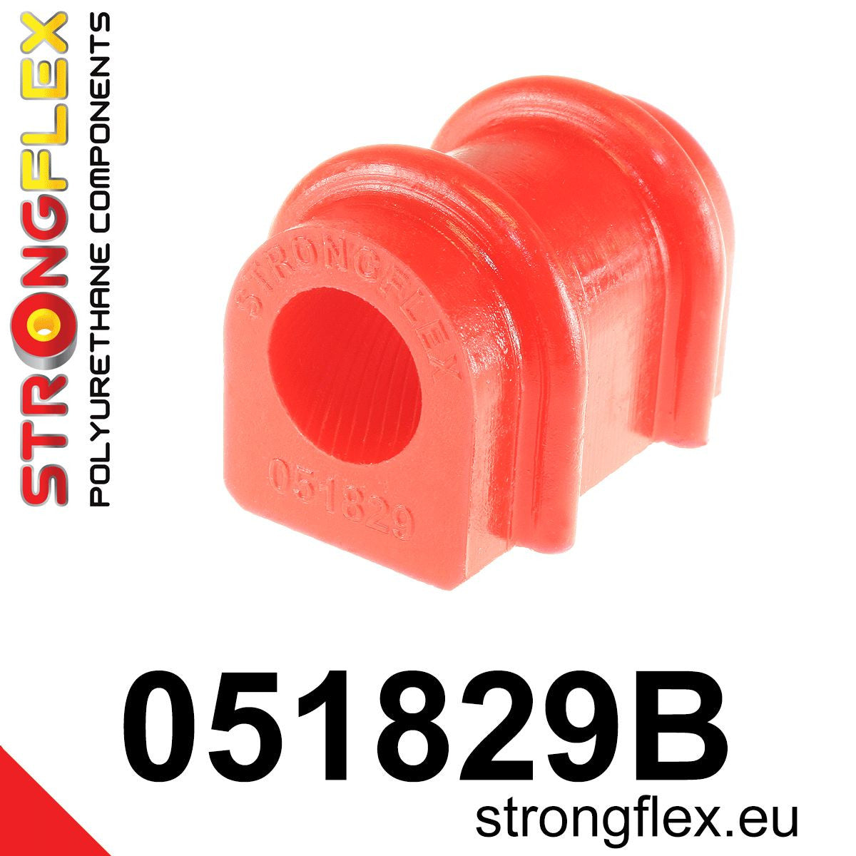 051829B Front anti roll bar bush Standard (Red) Citroën AX (86-98)