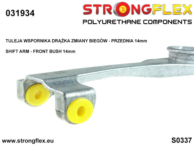 031934A Shift arm - front bush (oval) 14mm SPORT Sport (Yellow) BMW Seria 1 I (04-13) E81 / E82 / E87 / E88