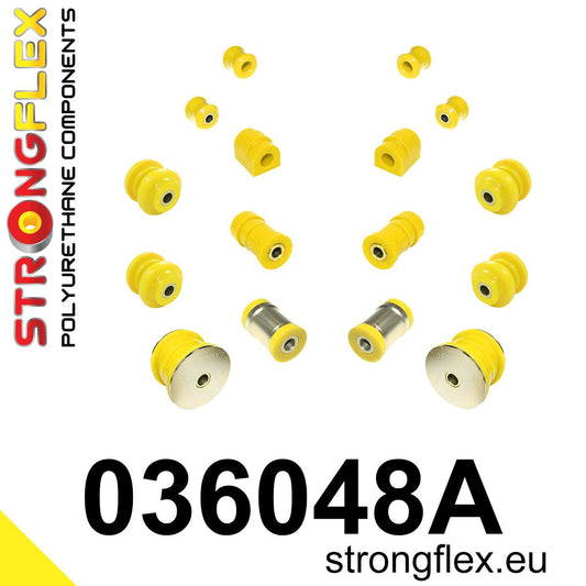 036048A Rear suspension bush kit SPORT Sport (Yellow) BMW Seria 3 IV (98-07) E46