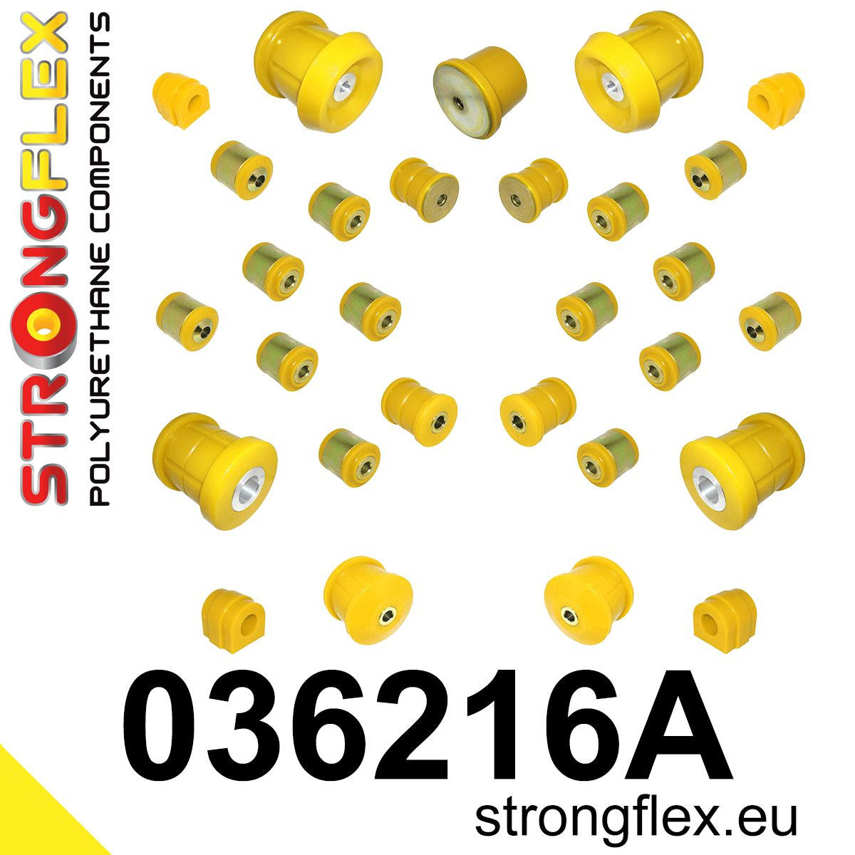 036216A Full suspension polyurethane bush kit SPORT Sport (Yellow) BMW Seria 3 V (04-13) E90 / E91 / E92 / E93