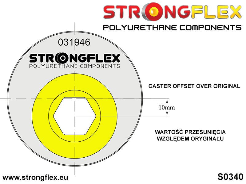 031946A Front lower arm bush - eccentric 66mm SPORT Sport (Yellow) BMW Seria 3 IV (98-07) E46