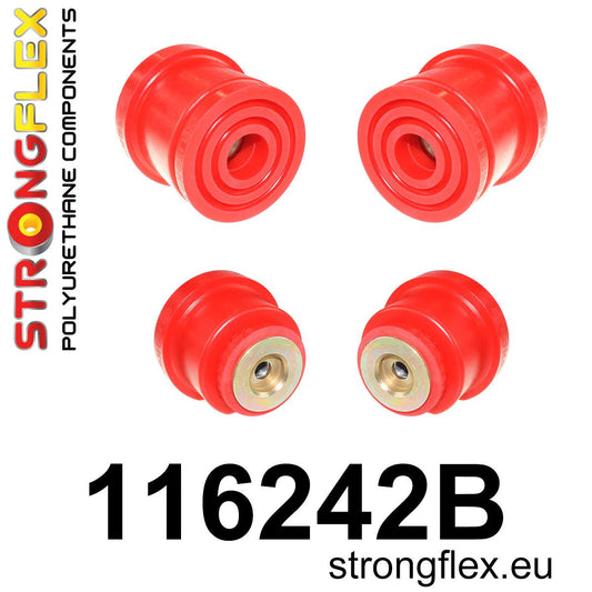 116242B Rear subframe bush kit Standard (Red) Mercedes Klasa E W210 (95-03)
