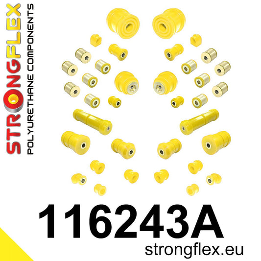 116243A Full suspension bush kit SPORT Sport (Yellow) Mercedes Klasa E W210 (95-03)