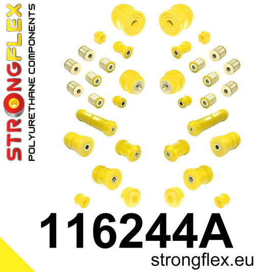 116244A Full suspension bush kit SPORT Sport (Yellow) Mercedes Klasa E W210 (95-03)