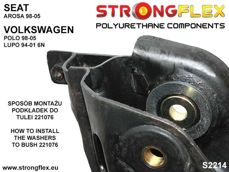 221076A Front wishbone rear bush SPORT Sport (Yellow) Seat Arosa 6H (98-04)