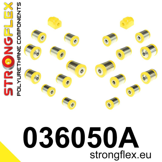 036050A Rear suspension bush kit SPORT Sport (Yellow) BMW Seria 1 II (11-19) F20 / F21