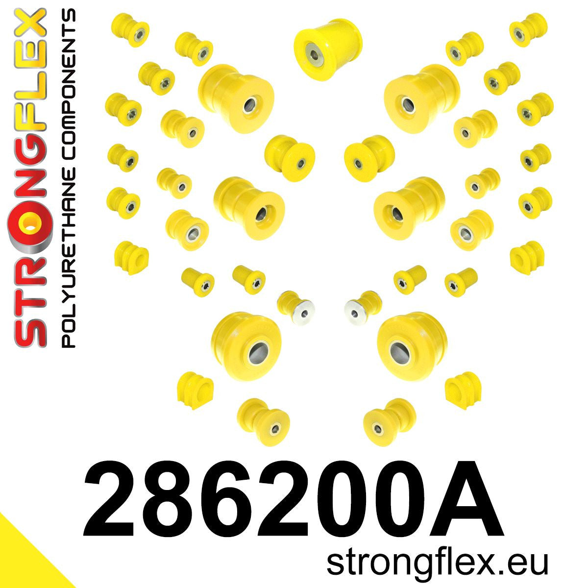 286200A Full suspension bush kit SPORT Sport (Yellow) Nissan 370Z (09-20) Z34