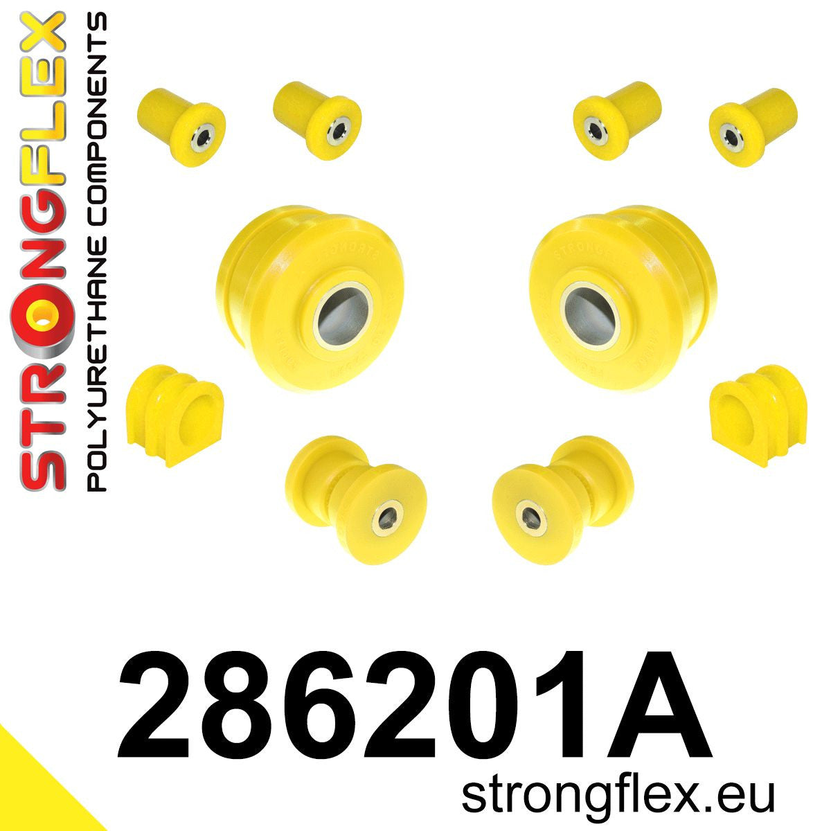 286201A Front suspension bush kit SPORT Sport (Yellow) Nissan 370Z (09-20) Z34