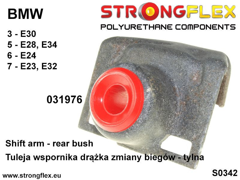 031976B Shift arm – rear bush Standard (Red) BMW Seria 3 II (82-91) E30