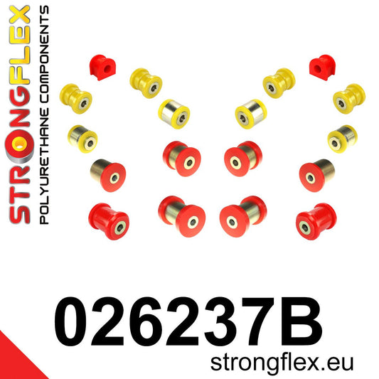026237B Rear suspension bush kit Standard (Red) Audi A4 / S4 / RS4 II (01-05) B6