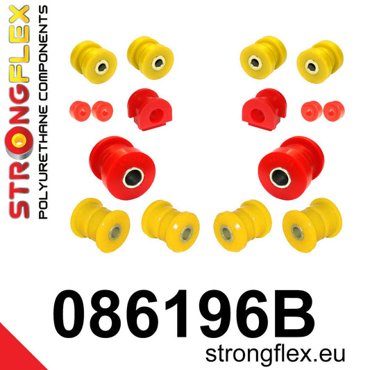 086196B Front suspension bush kit Standard (Red) Acura Integra III (93-01) DB6/7/8/9 / DC1/2/4