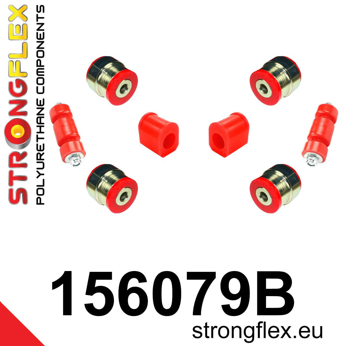 156079B Front suspension bush kit Standard (Red) Renault 19 (93-01)