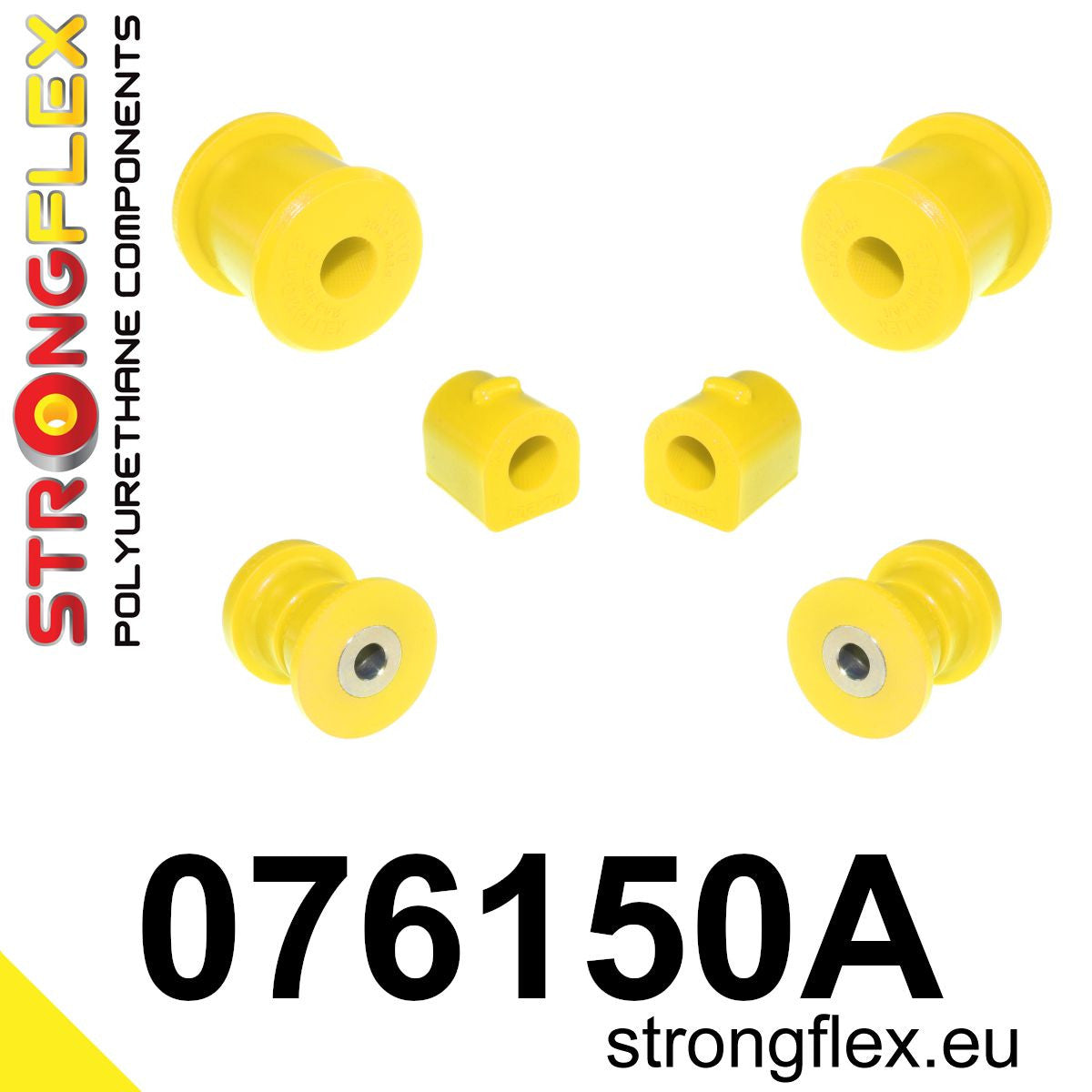 076150A Front suspension bush kit SPORT Sport (Yellow) Ford Fiesta MK6 / MK6 ST (02-08)