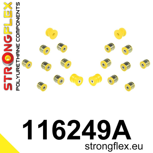 116249A Rear suspension bush kit SPORT Sport (Yellow) Mercedes Klasa S W140 (91-98)
