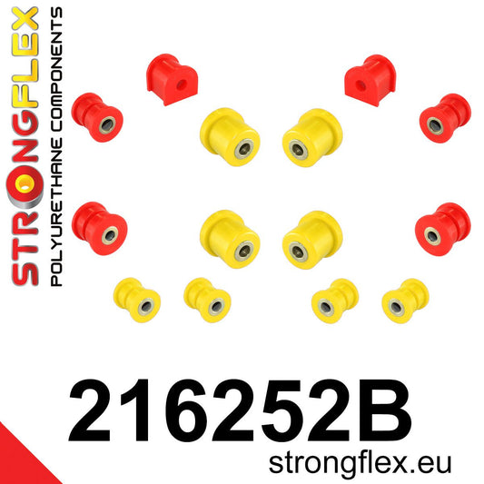 216252B Rear suspension bush kit Standard (Red) Lexus LS II (94-00) XF20
