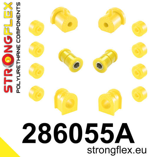 286055A Front suspension bush kit SPORT Sport (Yellow) Nissan Micra II (92-02) K11