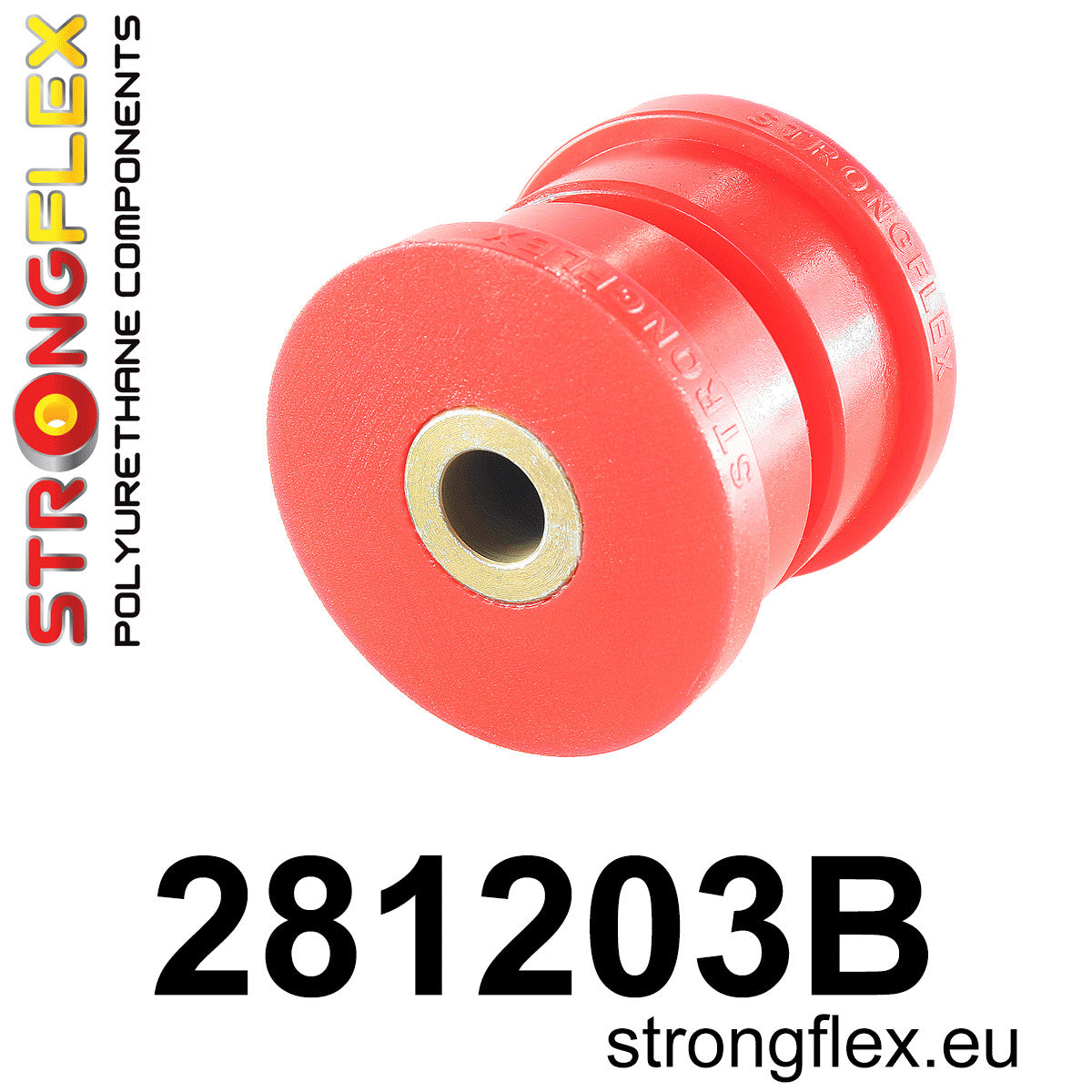 281203B Rear arm-front bushing Standard (Red) Nissan Micra II (92-02) K11