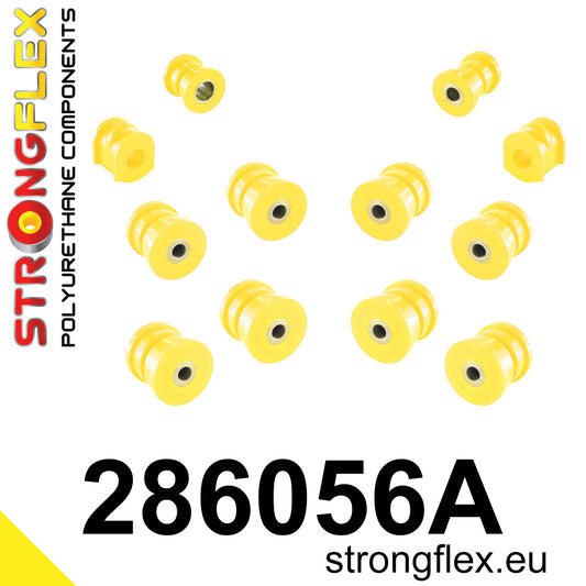286056A Rear suspension bush kit SPORT Sport (Yellow) Nissan Micra II (92-02) K11