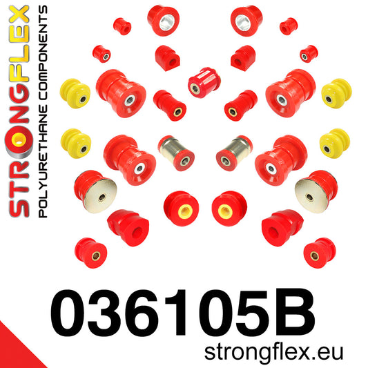 036105B Full suspension bush kit Standard (Red) BMW Seria 3 III (90-99) E36