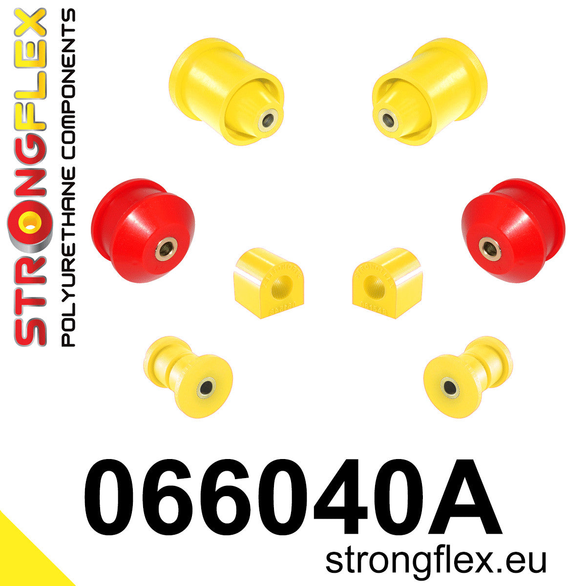 066040A Front suspension and ream beam bush kit SPORT Sport (Yellow) Alfa Romeo Mito (08-18) type 955