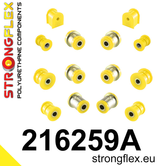 216259A Rear suspension bush kit SPORT Sport (Yellow) Lexus LS I (89-94) XF10