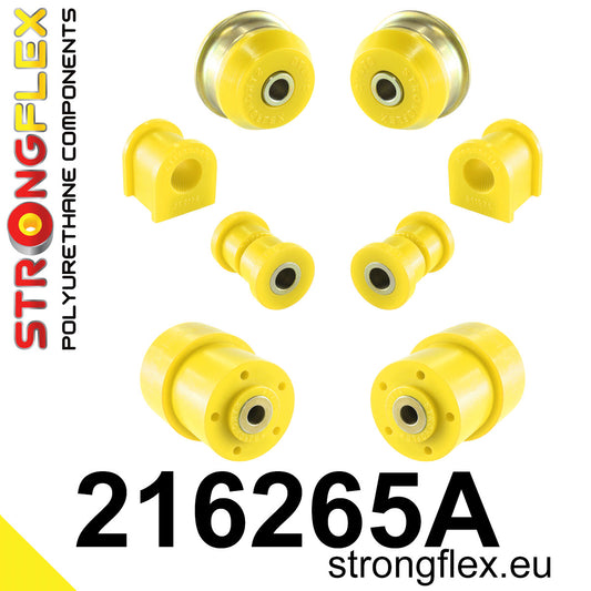 216265A Front suspension and ream beam bush kit SPORT Sport (Yellow) Toyota Corolla IX (01-07) E120 E130