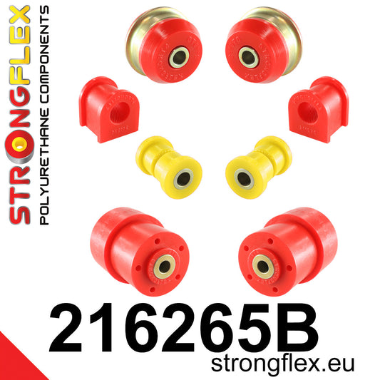 216265B Front suspension and ream beam bush kit Standard (Red) Toyota Corolla IX (01-07) E120 E130