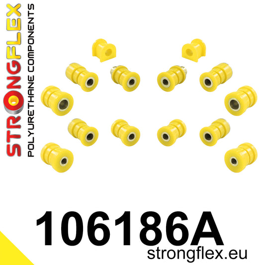 106186A Rear suspension bush kit SPORT Sport (Yellow) Mazda 323 V (94-98) BA