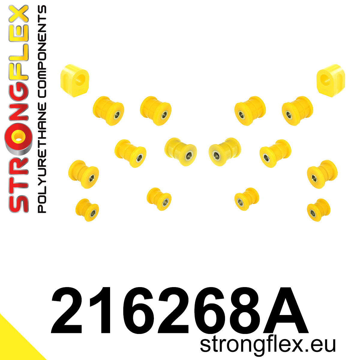 216268A Rear suspension bush kit SPORT Sport (Yellow) Toyota Aristo I (91-97) S140